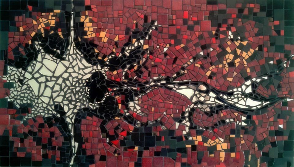 Extension 40x70 cm, Mosaïque sur medium, 2014