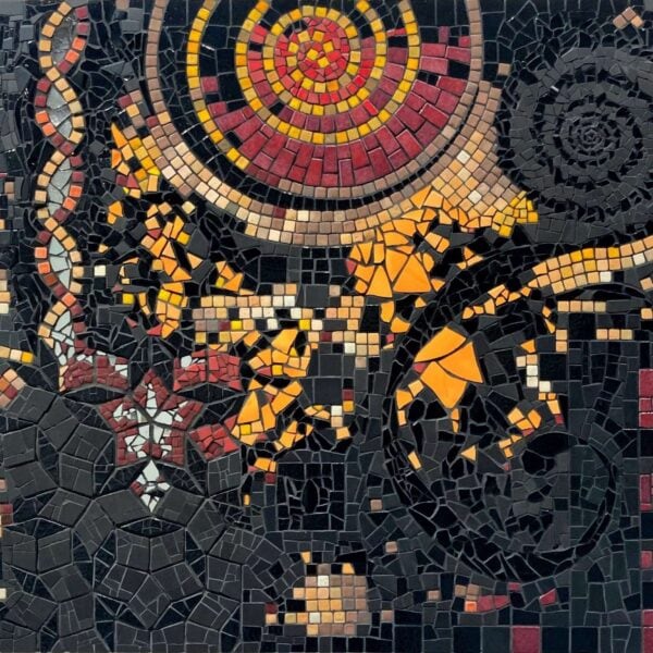 Origines 60x80 cm, Mosaïque sur medium, 2014